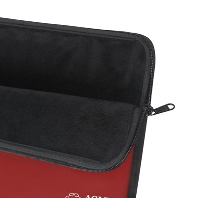 Stylish University Laptop Sleeve | Red AGMU Design, Perfect for Students, Gifts, College Essentials, Tech Accessories