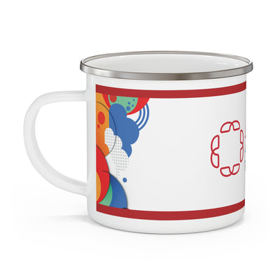 Personalized Enamel Camping Mug for Adventurers, Outdoor Enthusiasts, Gift for Graduates, Passion for Nature, Travel Companion