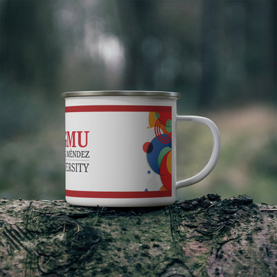 Personalized Enamel Camping Mug for Adventurers, Outdoor Enthusiasts, Gift for Graduates, Passion for Nature, Travel Companion