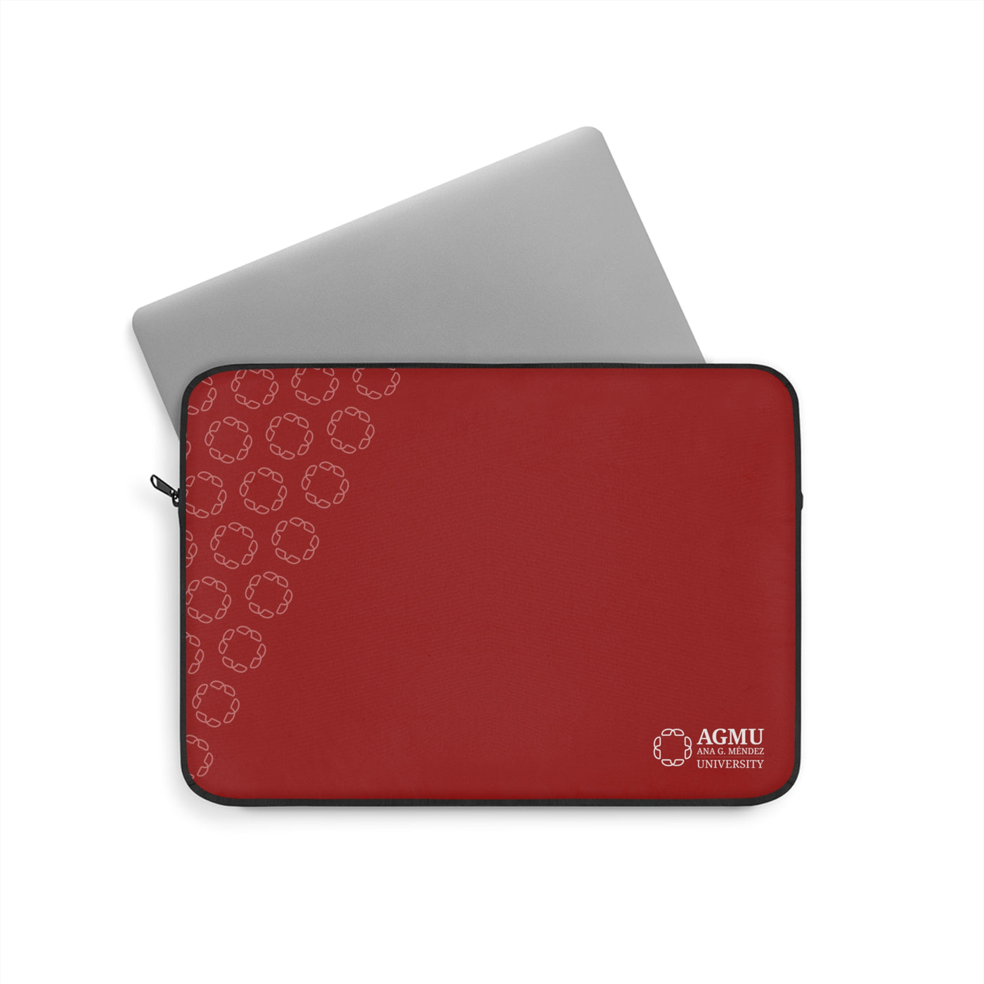 Stylish University Laptop Sleeve | Red AGMU Design, Perfect for Students, Gifts, College Essentials, Tech Accessories