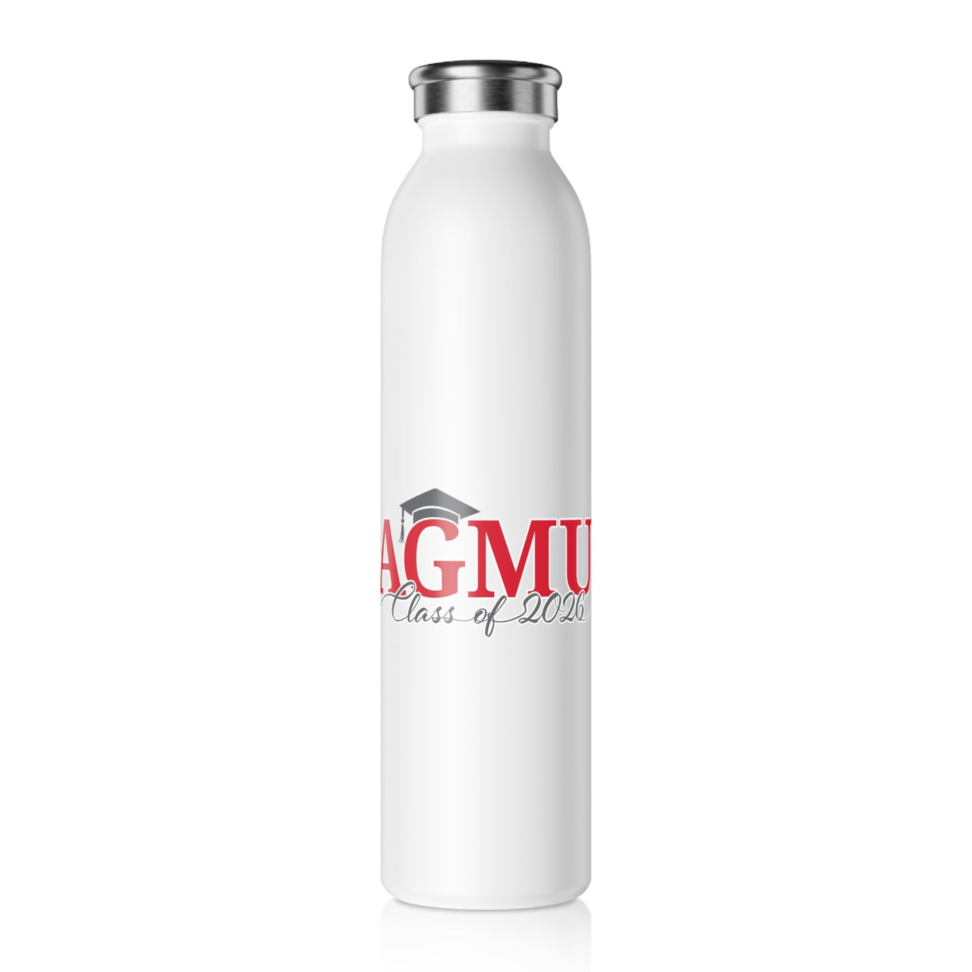 AGMU Slim Water Bottle for Graduates, Graduation Gift, Stylish Hydration, Class of 2026, Eco-Friendly Water Bottle